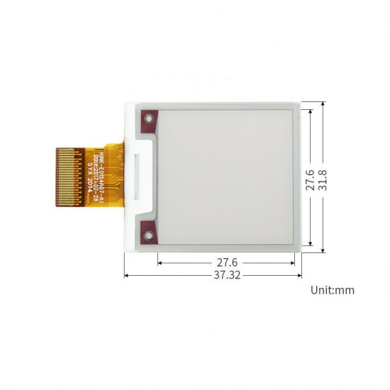 1.54 Inch Ink Screen 200x200 Bare Screen Electronic Paper Display SPI Interface Red Black and White Three Colors E-paper 1.54 Inch Ink Screen 200x200 Bare Screen Electronic Paper Display SPI Interface Red Black and White Three Colors E-paper