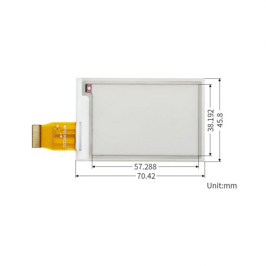 2.7 Inch Ink Screen Bare Screen e-Paper Display Module 264x176 Resolution 2.7inch E-Ink Raw Display Three-color