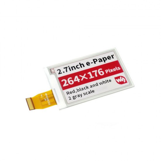 2.7 Inch Ink Screen Bare Screen e-Paper Display Module 264x176 Resolution 2.7inch E-Ink Raw Display Three-color