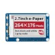 2.7 Inch ink Screen 264x176 Electronic Paper Display Module Red Black and White E-paper