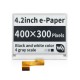 4.2 inch Electronic ink Screen E-paper 400x300 Resolution Black and White Display Module Board 4.2 inch Electronic ink Screen E-paper 400x300 Resolution Black and White Display Module Board