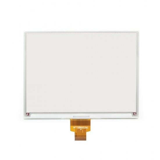 5.83 inch Electronic ink Screen E-paper 648x480 Resolution Red Black White Three-color Bare Board e-Paper HAT 5.83 inch Electronic ink Screen E-paper 648x480 Resolution Red Black White Three-color Bare Board e-Paper HAT