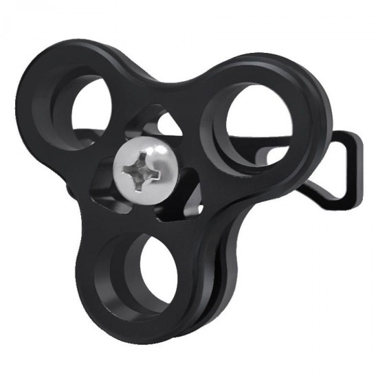 3-Hole Underwater Butterfly Clip Bracket Holder for Diving Light Arms Camera Arm Diving Flashlight