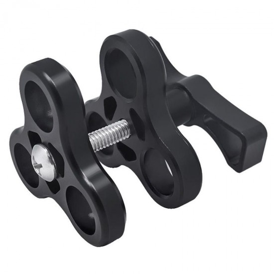 3-Hole Underwater Butterfly Clip Bracket Holder for Diving Light Arms Camera Arm Diving Flashlight