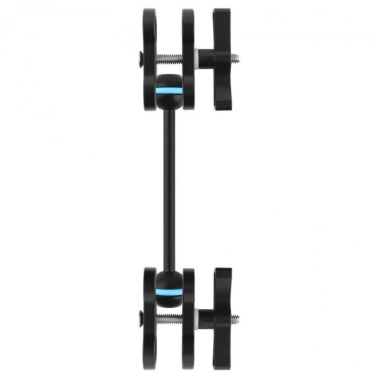 3/5/8 inch Double Ball Diving Flashlight Extend Bracket Arm Butterfly Hole Clamp Mounting Support 3/5/8 inch Double Ball Diving Flashlight Extend Bracket Arm Butterfly Hole Clamp Mounting Support