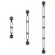 5/8/12 inch Double Ball Hollow Diving Flashlight Extend Bracket Arm Support Underwater 5/8/12 inch Double Ball Hollow Diving Flashlight Extend Bracket Arm Support Underwater