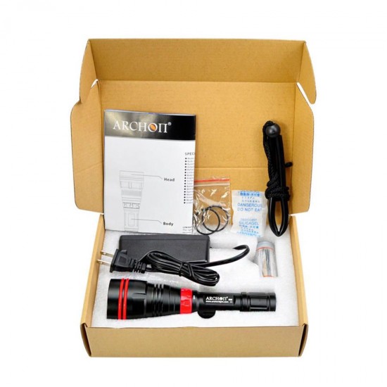 WY07 XP-L LED 1000LM 3 Modes 100 Meters Underwater Dive Light LED Flashlight 26650 Battery WY07 XP-L LED 1000LM 3 Modes 100 Meters Underwater Dive Light LED Flashlight 26650 Battery