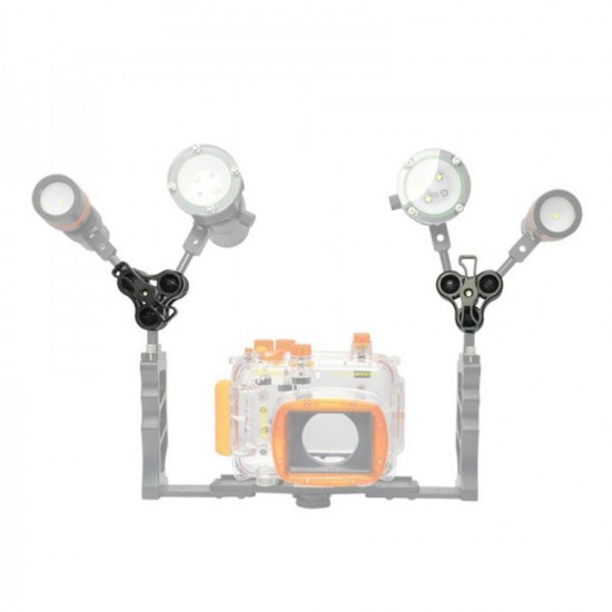 Z11 53mm 3-hole Butterfly Bracket for Diving Flashlight Z11 53mm 3-hole Butterfly Bracket for Diving Flashlight