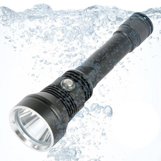 XHP70.2 6800 Lumens Diving Flashlight 26650 Battery 5 Modes IPX8 Waterproof Work Light Camping Hunting Travel
