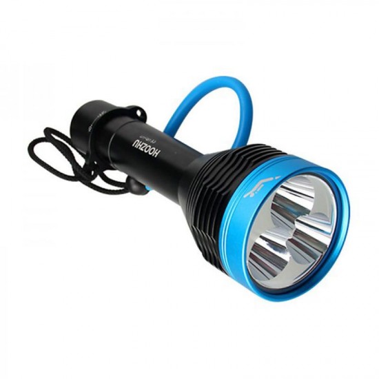 D30 Underwater 100m U4 3000LM 3Modes Diving Light Dive Flashlight Suit with 32650 & Charger & Bracket