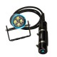 HU33 Underwater 100m 4x LEDs 4000LM 3Modes Diving Light Dive Flashlight Suit