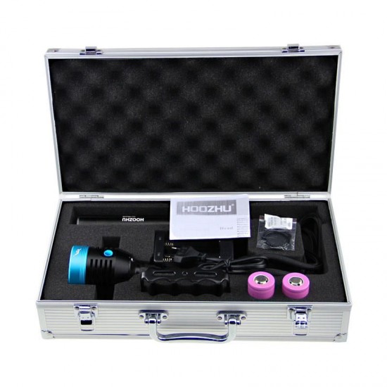 HU33 Underwater 100m 4x LEDs 4000LM 3Modes Diving Light Dive Flashlight Suit HU33 Underwater 100m 4x LEDs 4000LM 3Modes Diving Light Dive Flashlight Suit