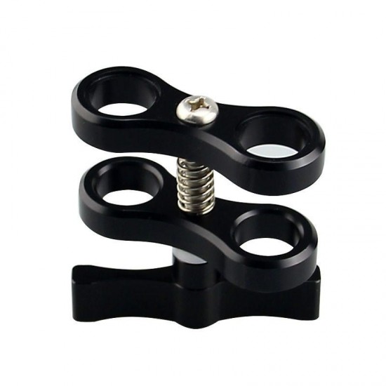 S01 2-Hole Diving Bracket Underwater Adjustable Diving Light Arms Camera Arm Diving Flashlight Support