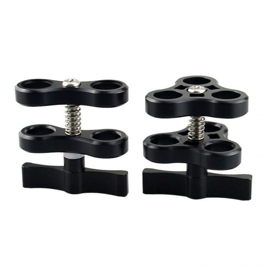 S01 2-Hole Diving Bracket Underwater Adjustable Diving Light Arms Camera Arm Diving Flashlight Support S01 2-Hole Diving Bracket Underwater Adjustable Diving Light Arms Camera Arm Diving Flashlight Support