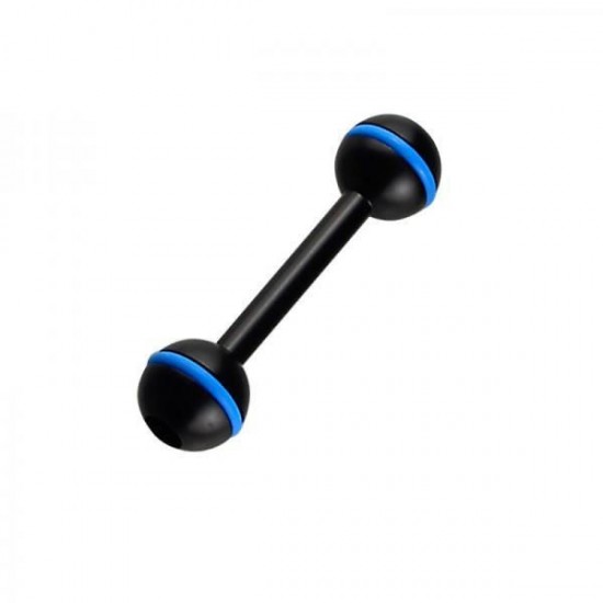 S03 Φ25.4 3inch Double Ball Head Bracket Support for Diving Light Diving Cameras Flashlight Arm