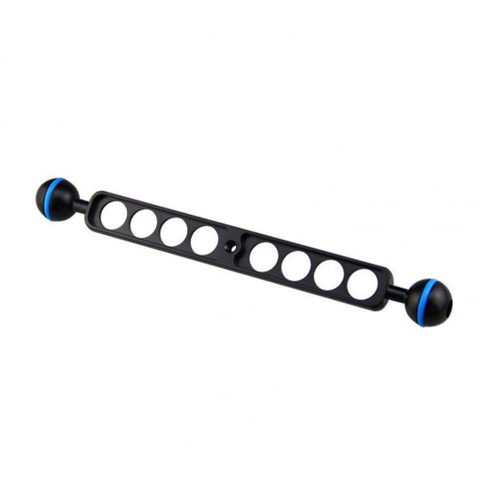 S09 Φ25.4 9inch Double Ball Head Connecting Bracket Support for Diving Flashlight Diving Camer