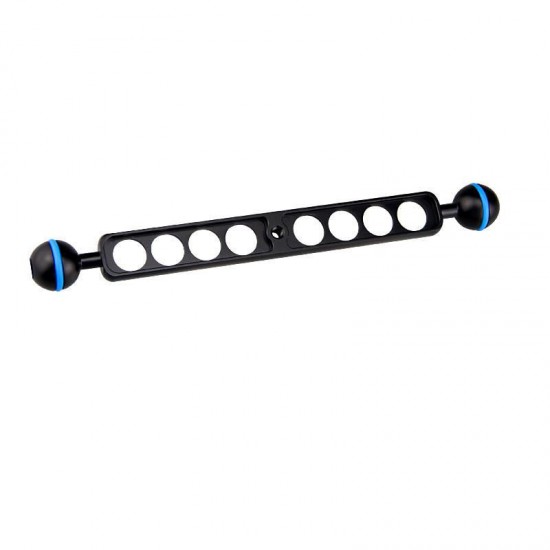 S09 Φ25.4 9inch Double Ball Head Connecting Bracket Support for Diving Flashlight Diving Camer