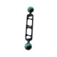 S70 Φ24.5 7inch Double Ball Head Connecting Bracket Support for Diving Light Flashlight Arm Diving Camera Dive S70 Φ24.5 7inch Double Ball Head Connecting Bracket Support for Diving Light Flashlight Arm Diving Camera Dive