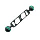 S70 Φ24.5 7inch Double Ball Head Connecting Bracket Support for Diving Light Flashlight Arm Diving Camera Dive S70 Φ24.5 7inch Double Ball Head Connecting Bracket Support for Diving Light Flashlight Arm Diving Camera Dive
