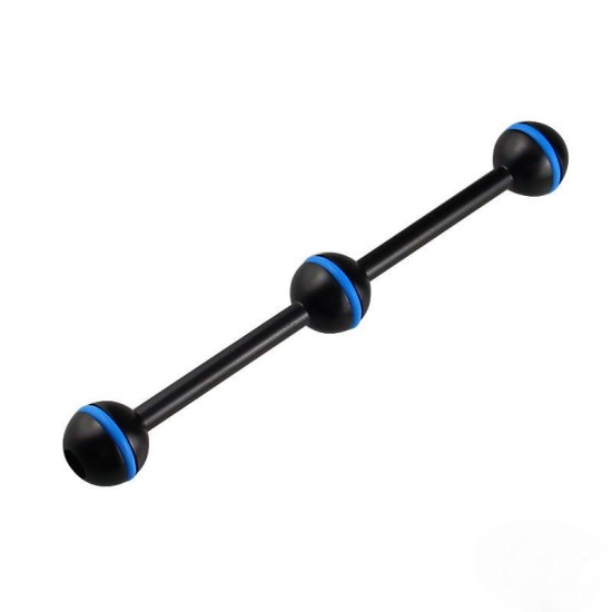 SR07 Φ25.4 7inch Three Ball Head Connecting Bracket Support for Diving Light Diving Flashlight A SR07 Φ25.4 7inch Three Ball Head Connecting Bracket Support for Diving Light Diving Flashlight A