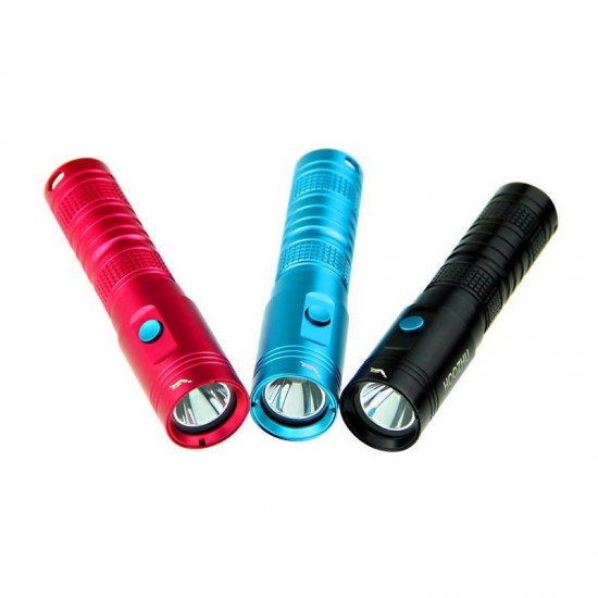 U10 Underwater 80m U2 900LM 3Modes Easy Operation Diving Light Portable Waterproof EDC Flashlight Suit with 18650 & Charger