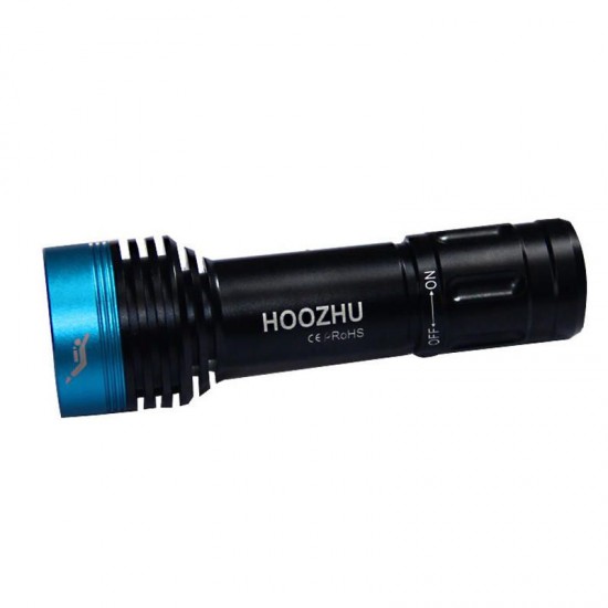 V11 Underwater 100m U2 3Modes Diving Light Dive Flashlight Suit with 18650 & Charger & Bracket