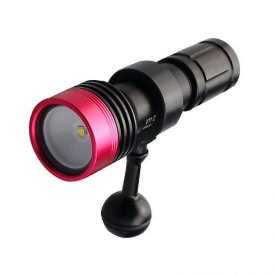 V11 Underwater 100m U2 3Modes Diving Light Dive Flashlight Suit with 18650 & Charger & Bracket