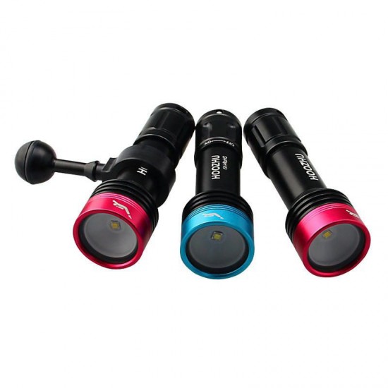 V11 Underwater 100m U2 3Modes Diving Light Dive Flashlight Suit with 18650 & Charger & Bracket