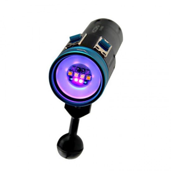 V13 Underwater 100m 12x LED Bulbs 2600LM Dual Swicth 2-group Modes UV Diving Light Dive Flashlight Suit with 32650 & Charger &Bracket V13 Underwater 100m 12x LED Bulbs 2600LM Dual Swicth 2-group Modes UV Diving Light Dive Flashlight Suit with 32650 & Charger &Bracket