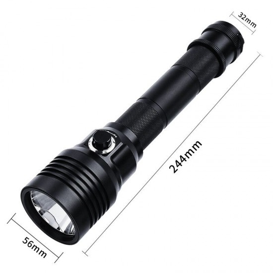 SD08 XM L2 1000lm 4000K/6000K LED Dive Flashlight 100m Underwater Scuba Diving Light 2 Modes LED Photogragh Fill Light