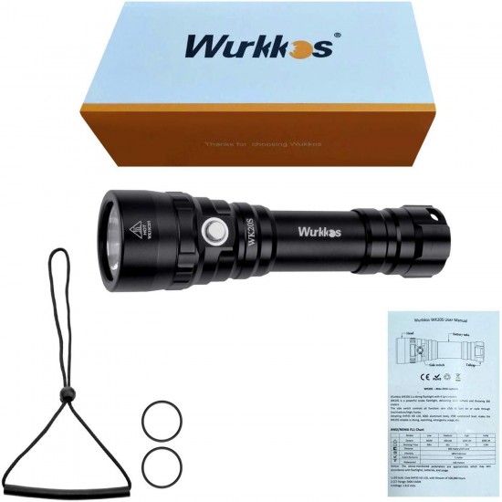 WK20S XHP35 5000-5500K 2000 Lumens Underwater150m/164yard Diving Ligh