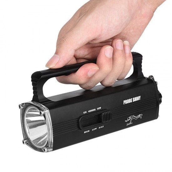 HS-S118 L2 LED 3Modes 600Lumens Power Display Portable LED Diving Flashlight 18650