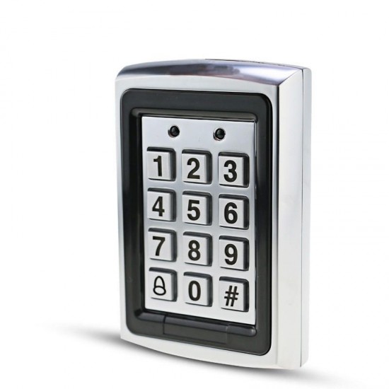 125Khz EM ID Metal Case Gate Opener Door Lock RFID Reader Access Control Keypad with Back Light