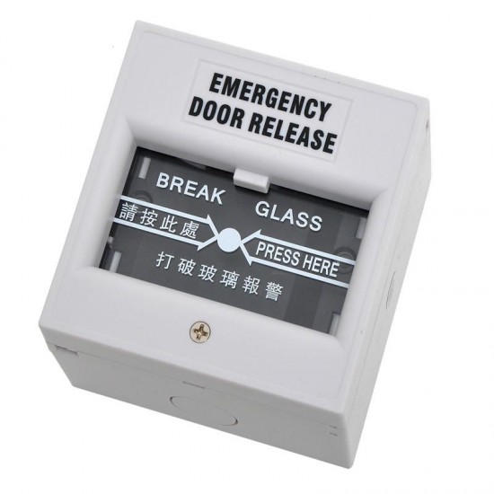 Emergency Door Release Fire Alarm Swtich Break Glass Exit Release Switch Glass Break Alarm Button