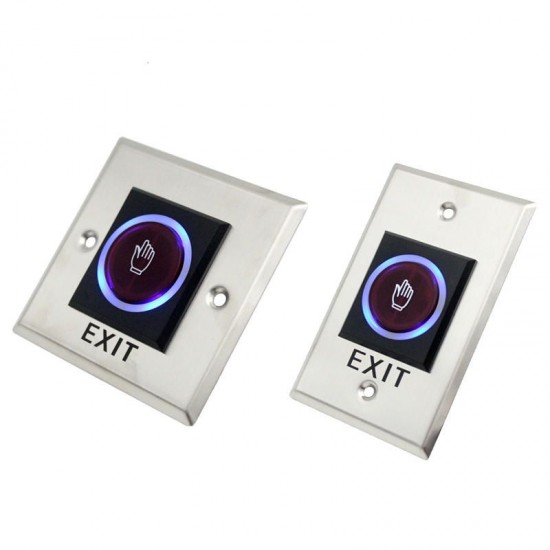 Infrared Sensor Switch No Touch Contactless Door Release Exit Button with LED Indication