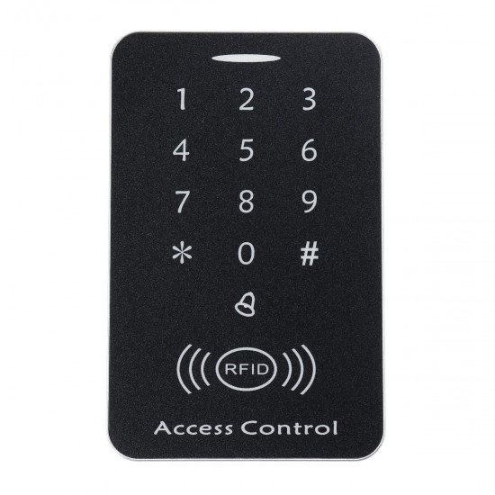 RFID Access Control System Security IDCard Password Entry Door Lock with 10Pcs Keyfob