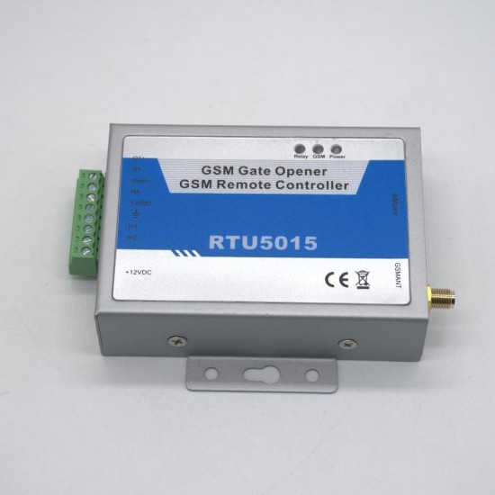 RTU5015 Upgrated GSM Gate Door Opener SMS APP Remote Control Alarm Controller 1 Output 2 Inputs