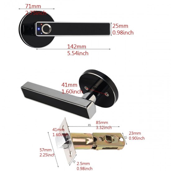 Stainless Steel Fingerprint Lock Smart Biometric Door Lock Home Security Locks Stainless Steel Fingerprint Lock Smart Biometric Door Lock Home Security Locks