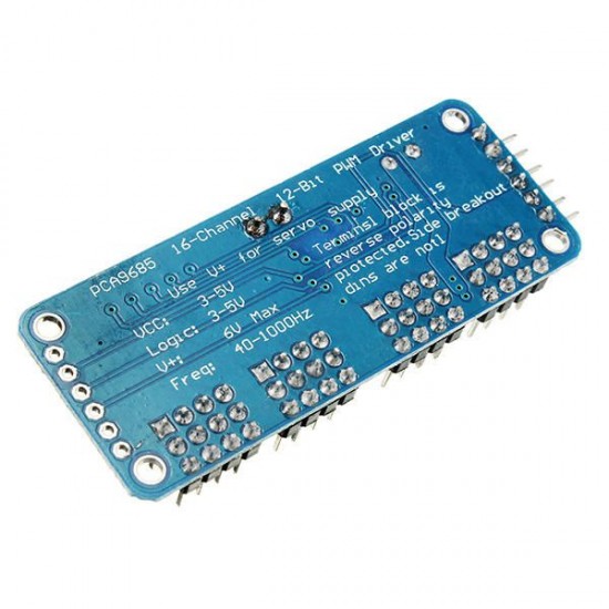 3Pcs PCA9685 16-Channel 12-bit PWM Servo Motor Driver I2C Module