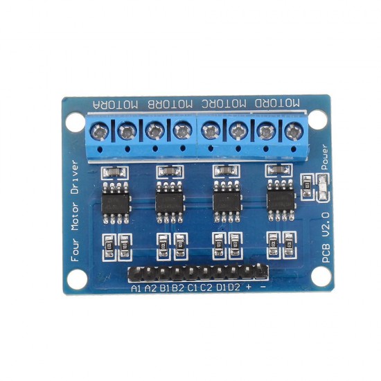 3pcs 4CH 4 Channel HG7881 Chip H-bridge DC 2.5-12V Stepper Motor Driver Module Controller PCB Board 4 Way 2 Phase