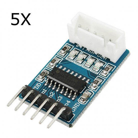 5Pcs ULN2003 Stepper Motor Driver Board 5-12V 4 Way Signal Indicator 5Pcs ULN2003 Stepper Motor Driver Board 5-12V 4 Way Signal Indicator