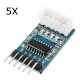 5Pcs ULN2003 Stepper Motor Driver Board 5-12V 4 Way Signal Indicator