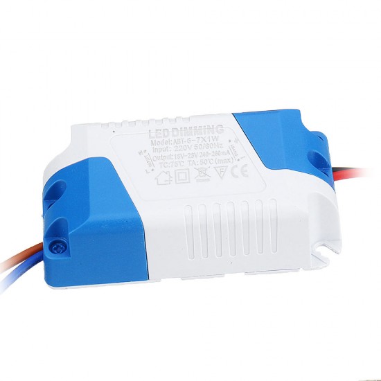 6W 7W LED Non Isolated Modulation Light External Driver Power Supply AC110/220V Constant Current Thyristor Dimming Module