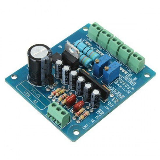 AC 12V Stereo VU Meter Driver Board Amplifier DB Audio Level Input Backlit AC 12V Stereo VU Meter Driver Board Amplifier DB Audio Level Input Backlit