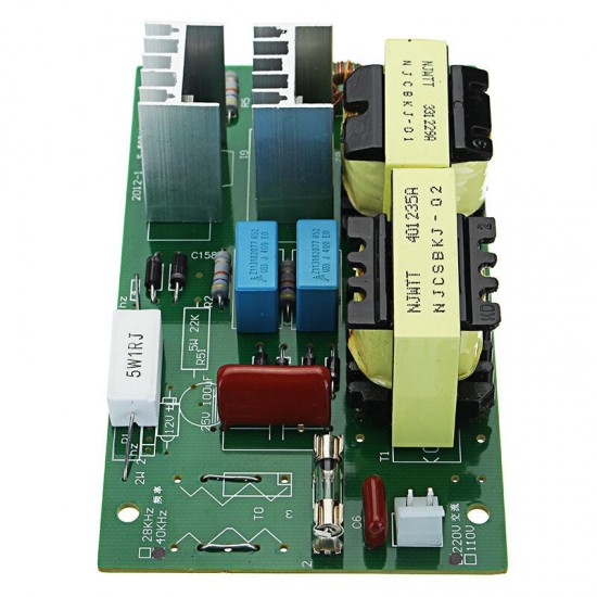 AC 220V 60W-100W Ultrasonic Cleaner Power Driver Board With 2Pcs 50W 40KHZ Transducers