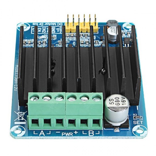 DC 5-12V 30A PWM Dual Channel Motor Control Module H Bridge Motor Drive Controller Board DHB-1A Reversible Control And PWM Speed Control For Ordinary DC Motor/Smart Car Motor