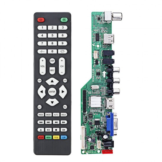 Digital Signal M3663.03B DVB-T2 Universal LCD TV Controller Driver Board TV/PC/VGA/HDMI/USB with Remote Control Digital Signal M3663.03B DVB-T2 Universal LCD TV Controller Driver Board TV/PC/VGA/HDMI/USB with Remote Control