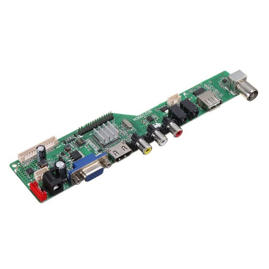 Digital Signal M3663.03B DVB-T2 Universal LCD TV Controller Driver Board TV/PC/VGA/HDMI/USB+7 Key Button+1ch 6bit 30pins LVDS Cable+1 Lamp Inverter Digital Signal M3663.03B DVB-T2 Universal LCD TV Controller Driver Board TV/PC/VGA/HDMI/USB+7 Key Button+1ch 6bit 30pins LVDS Cable+1 Lamp Inverter