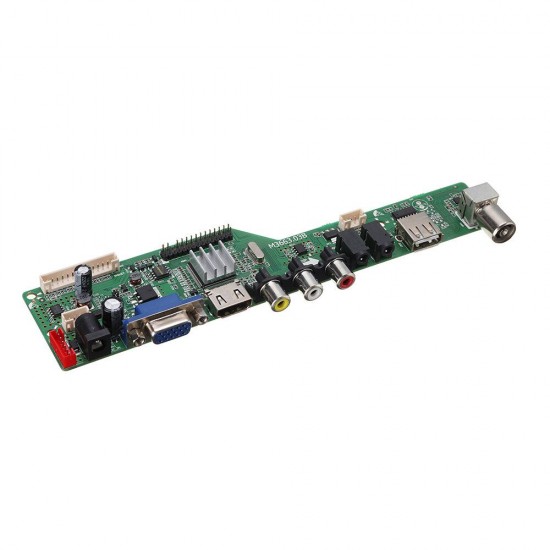 Digital Signal M3663.03B DVB-T2 Universal LCD TV Controller Driver Board TV/PC/VGA/HDMI/USB+7 Key Button+2ch 6bit 40pins LVDS Cable Digital Signal M3663.03B DVB-T2 Universal LCD TV Controller Driver Board TV/PC/VGA/HDMI/USB+7 Key Button+2ch 6bit 40pins LVDS Cable