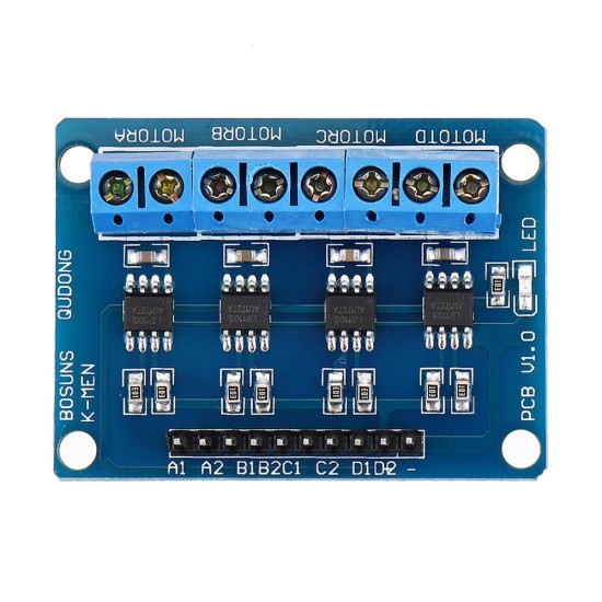 L9110S 4 Channel DC Stepper Motor Driver Board H Bridge L9110 Module Intelligent Vehicle for Arduino - products that work with official Arduino boards L9110S 4 Channel DC Stepper Motor Driver Board H Bridge L9110 Module Intelligent Vehicle for Arduino - products that work with official Arduino boards
